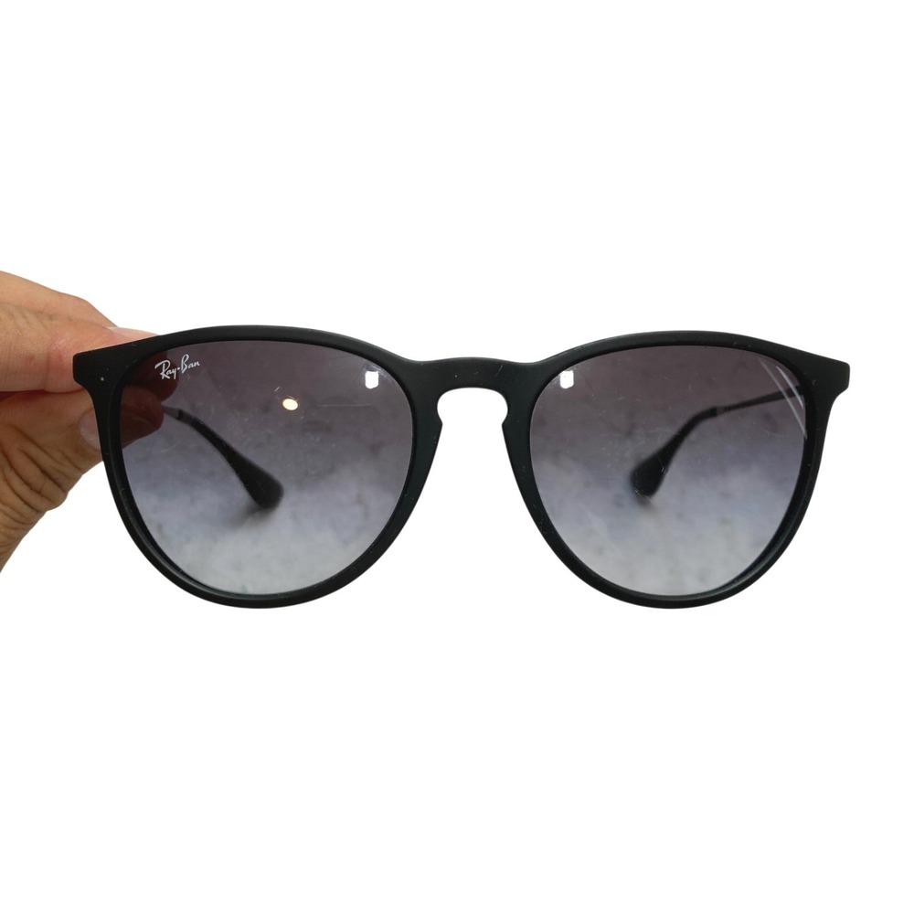 Ray-Ban Erika RB4171 622/8G Sunglasses Matte Black Gray Gradient Made in Italy